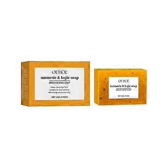 Soap Lemon Turmeric Soap Tablets Cleansing Turmeric Soap Facial And Body Shower Soap Firming Pores And Removing Pigments 100g
