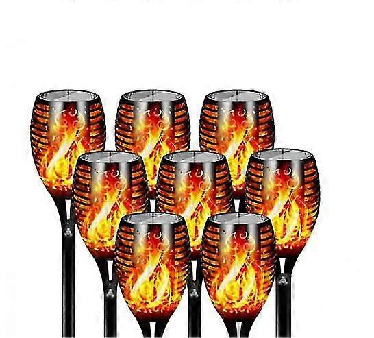 8pcs Waterproof Landscape Garden Pathway Solar Charging Light