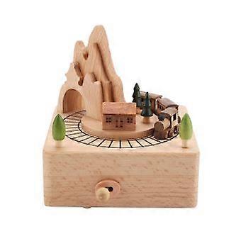 Bote musique en bois - Petit train