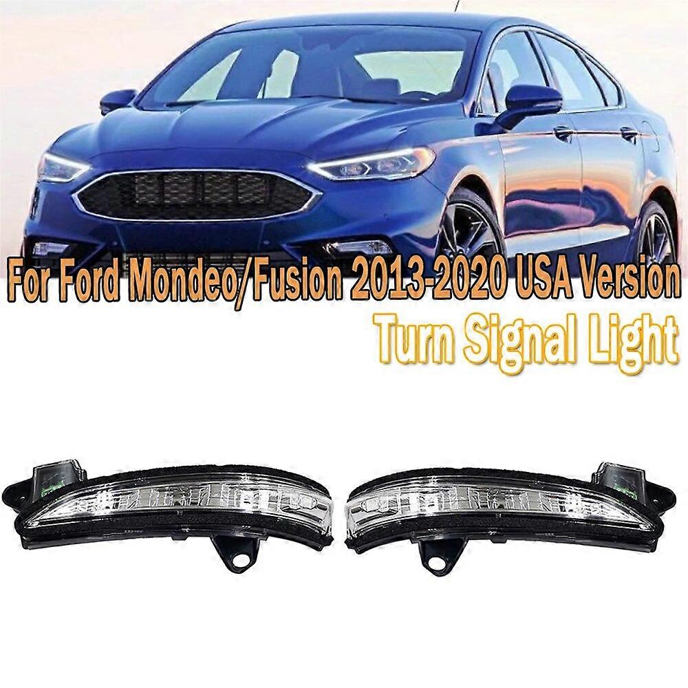 Turn Side Lamp Rearview Mirror Signal Blinker Flasher Light For Ford Mondeo Fusion 2013 2014 2015 2016 2017-2020 USA Version