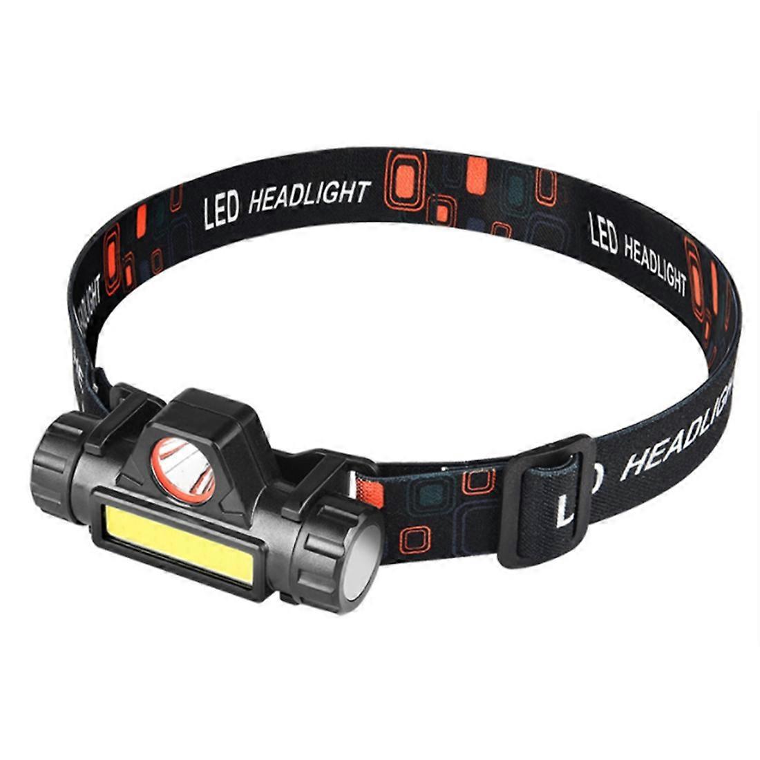 Lampe torche rechargeable XPE+COB, étanche, réglable, pour cyclisme, course à pied, pêche, etc.