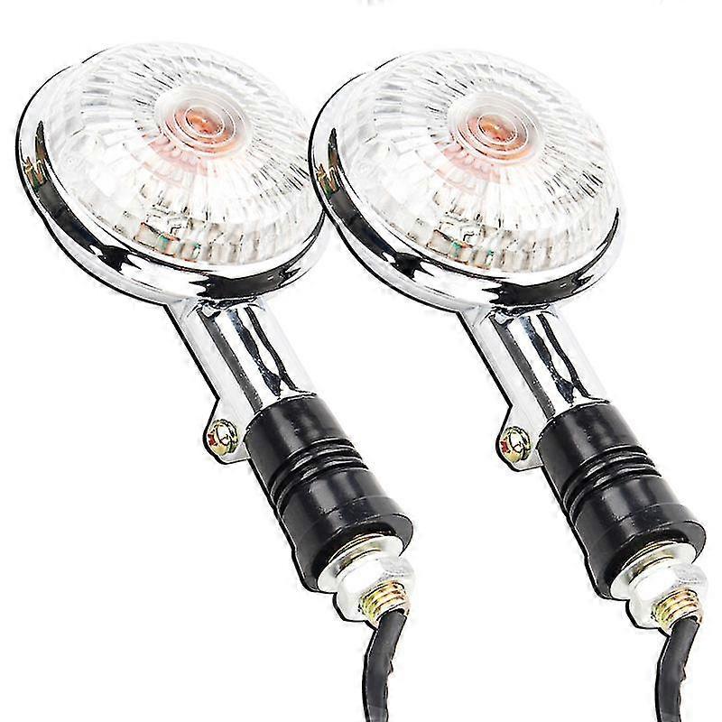 2db motorkerékpár irányjelző lámpa borostyánsárga kerek jelzőlencse Yamaha Xv400 Xv650 Xv1100 Xv1300 Xvs400 Xvs650 Xvs1100 Virago