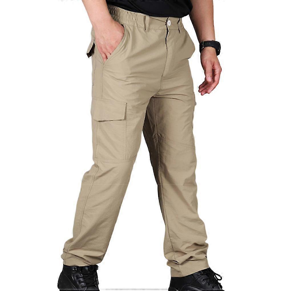 Men Cargo Pants Quick Drying Training Overalls Hiking Mountaineering