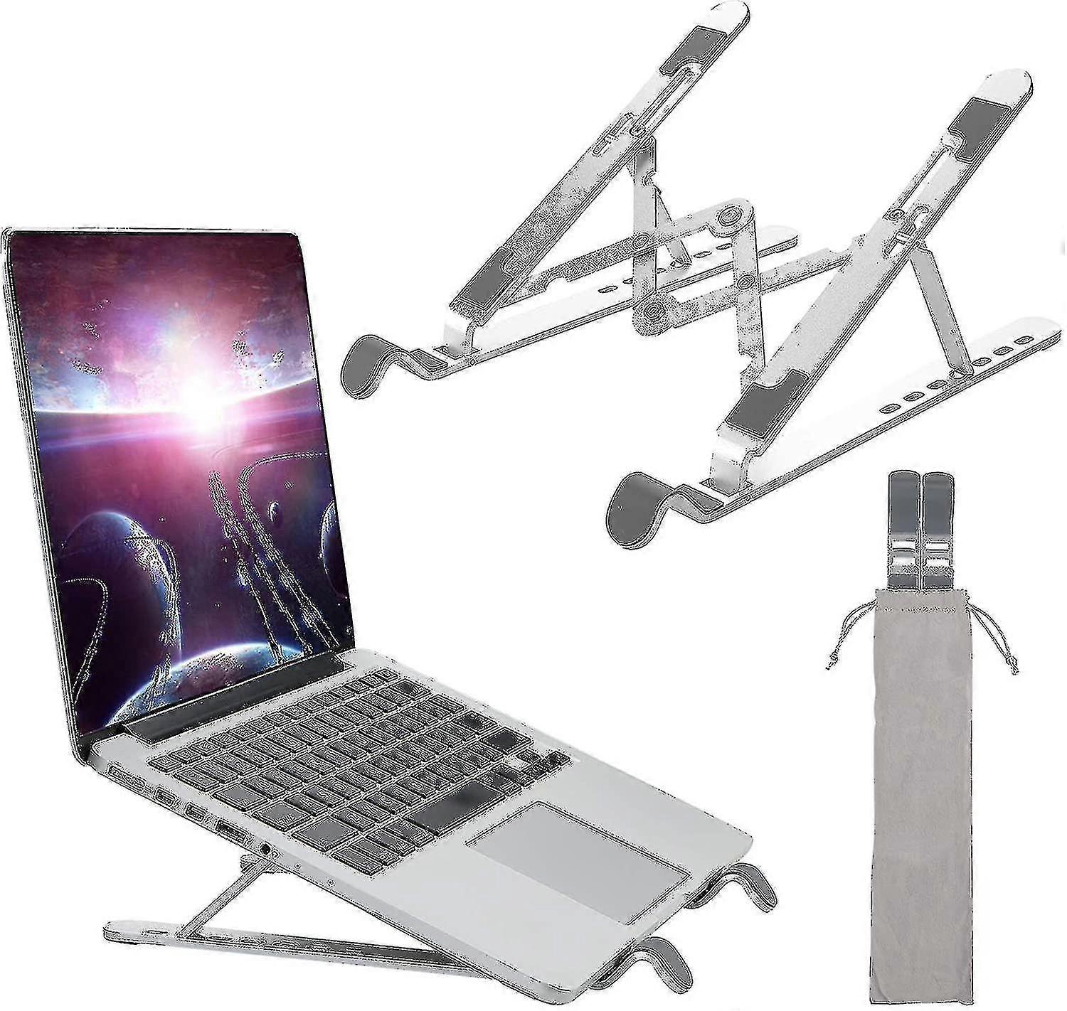 2024 Laptop Stand, 7 Levels Height Adjustable, Foldable Laptop Stand Portable Foldabl