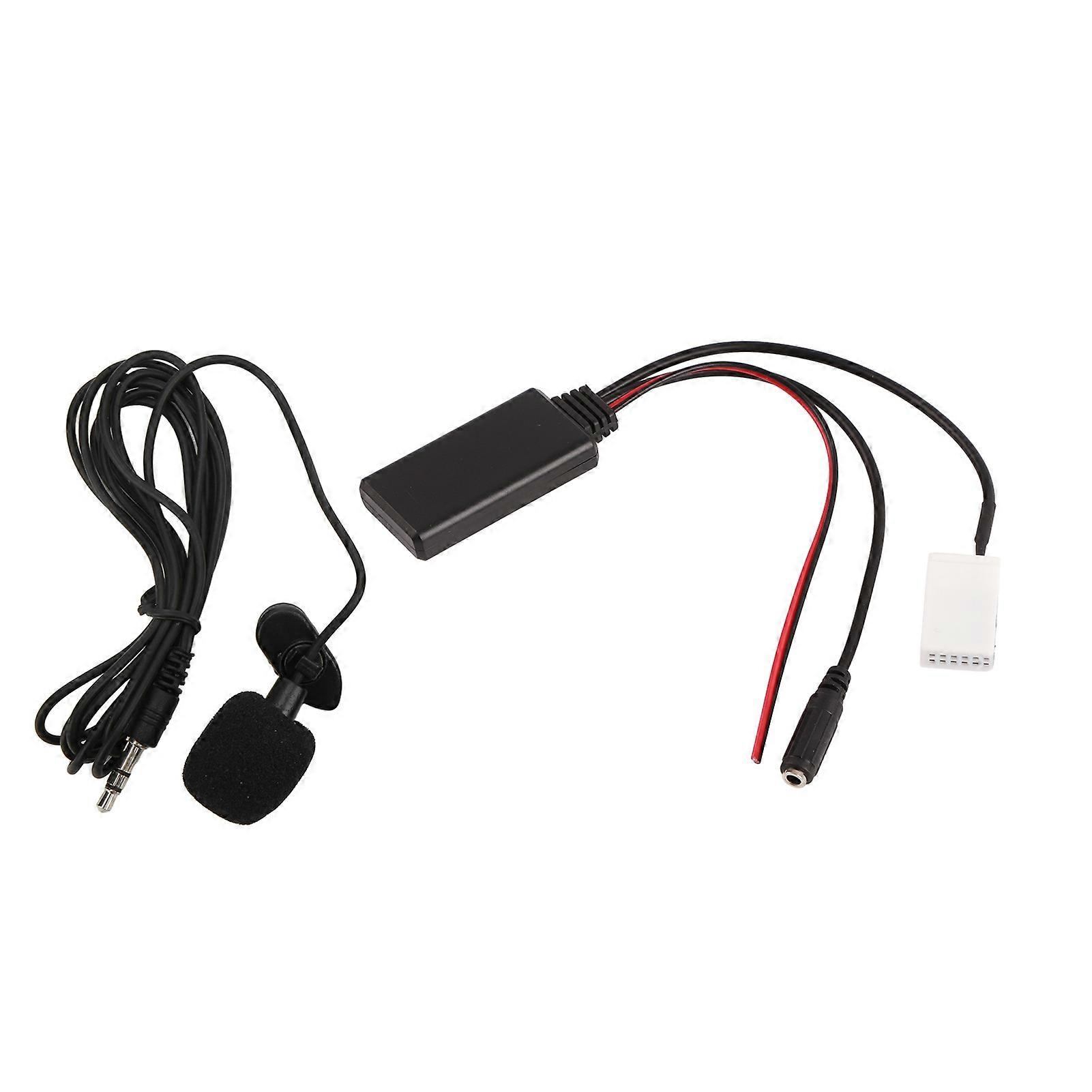 12Pin רכב רדיו RD4 Bluetooth מוסיקה aux כבל אודיו החלפת מתאם סיטרואן C2 C3 C4 C5 C6 C8עם מיקרופון