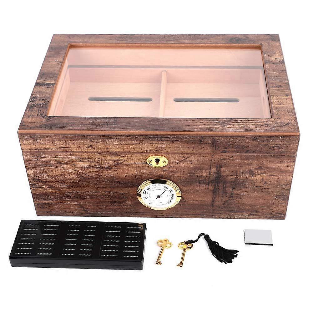 Bärbar humidor i cederträ för utomhusbruk, förvaringslåda för cigarrhållare