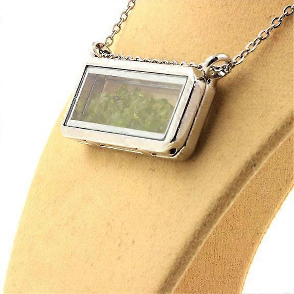 Raw Peridot Necklace