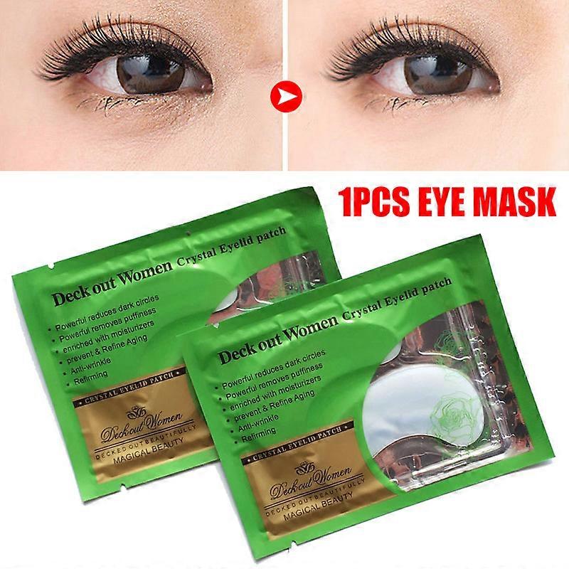 1Pair Crystal Eyelid Mask Moisturizing Anti Wrinkle Brighten Eyes Patch