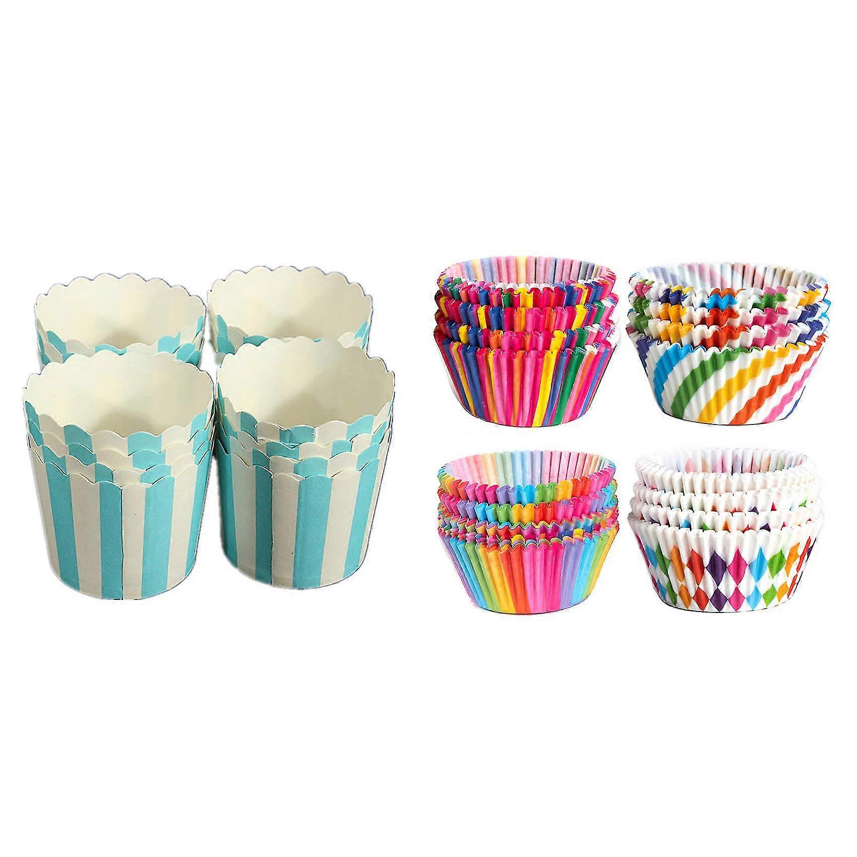 50 X Cake Case Ba S Dessert Ba With 400 X Rainbow Combo Dispos