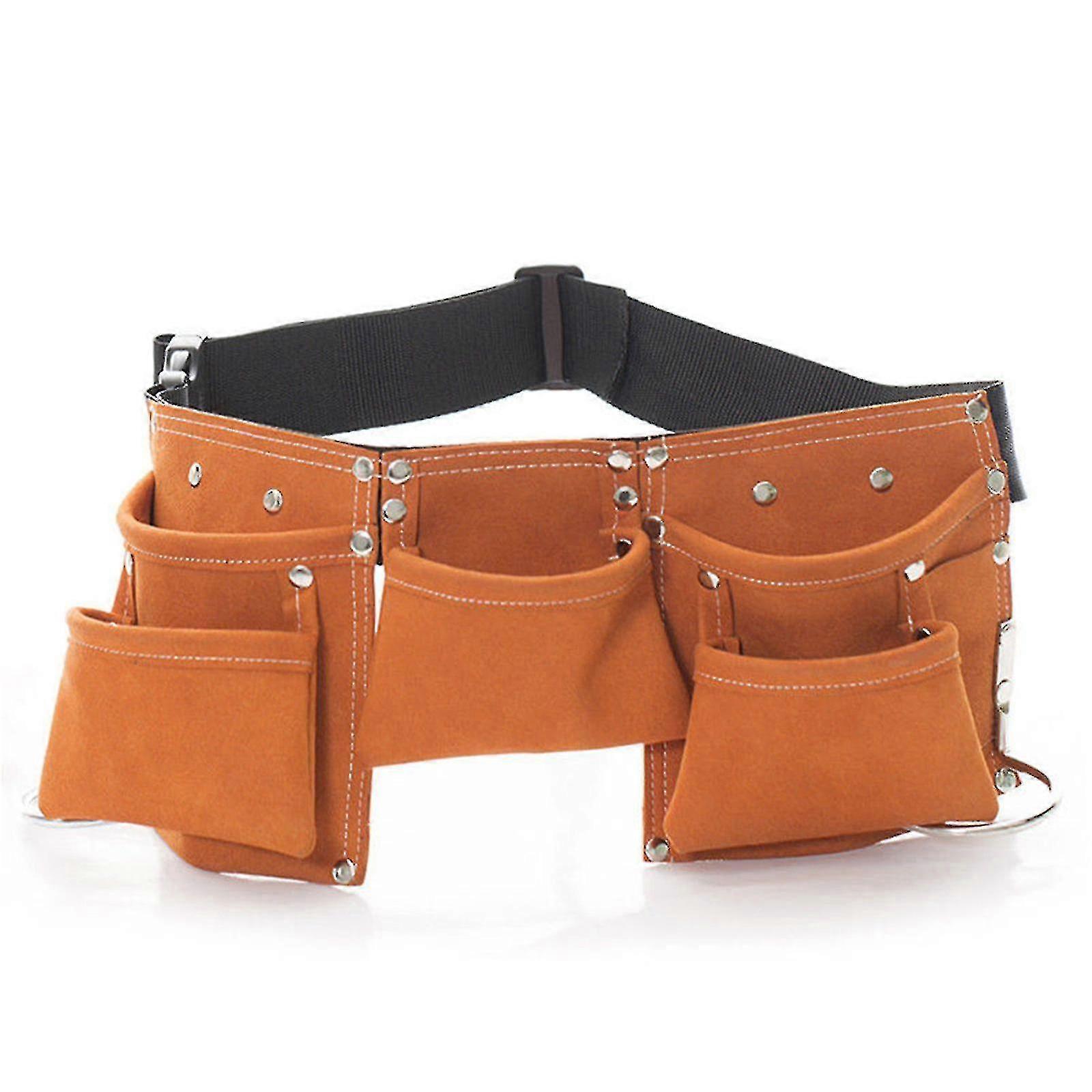 Kids Tool Belt For Adjable Waist Bag With 5 Pocket Carpentry Tw
