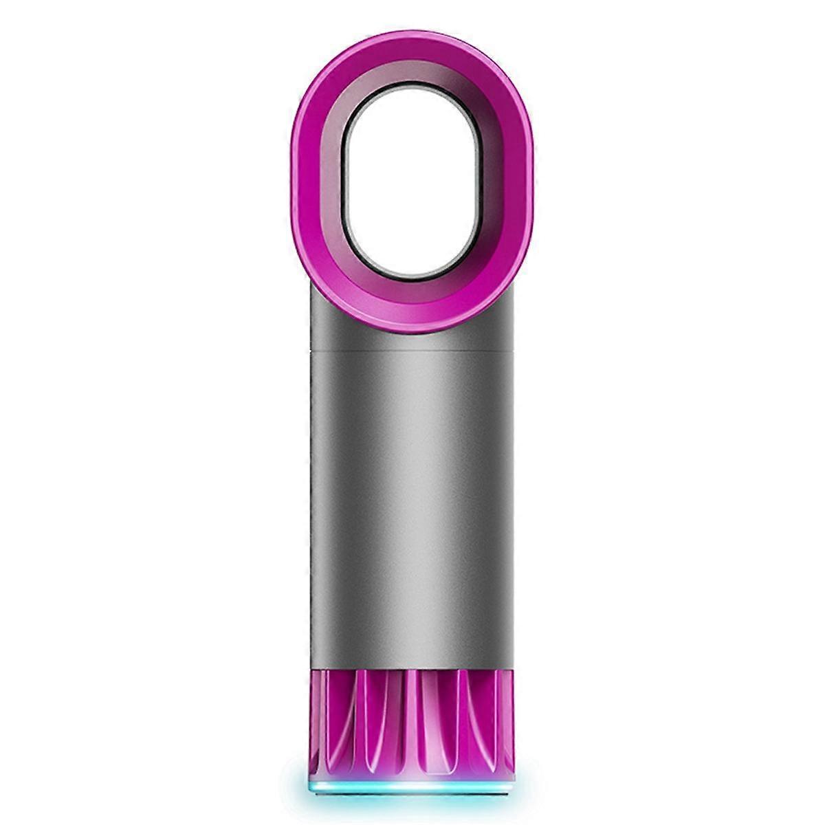 Bladeless Fan Small Table Fan Air Cooler Rechargeable Breeze Quiet Fan with Press Control for Offic