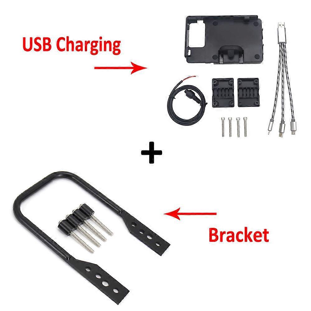 NEW Motorcycle Windshield GPS Phone Mount USB Wireless Charging Navigation Bracket Holder Stand For BMW F900XR F900 XR F 900 XR