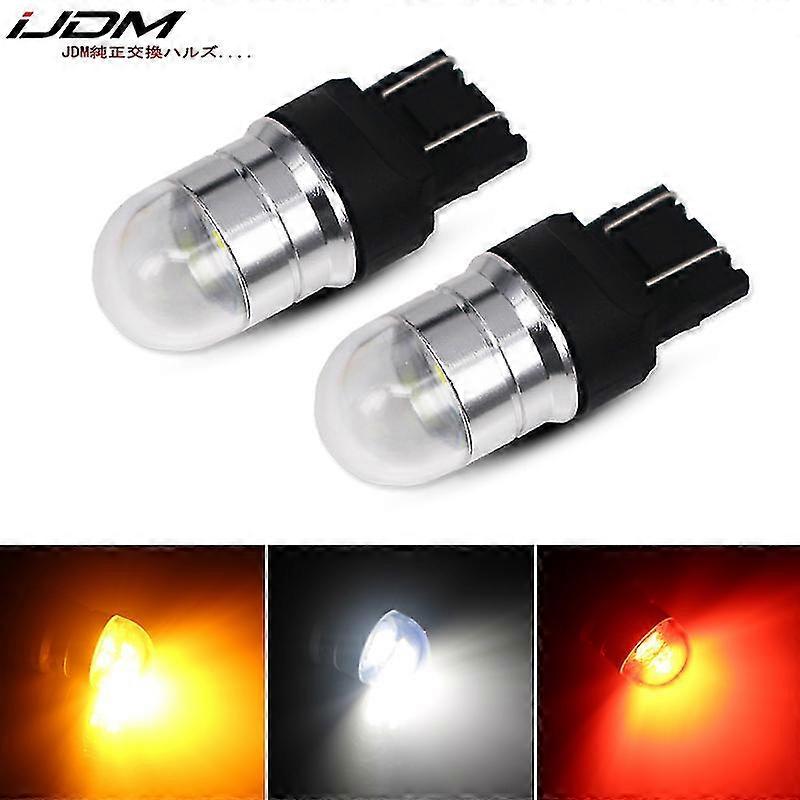 מכונית T20 led w21/5w נורת led 12v -30v עבור אופנוע רכב משאיות אופניים בלם חניה הפוך drl מנורת אור ערפל - לבן