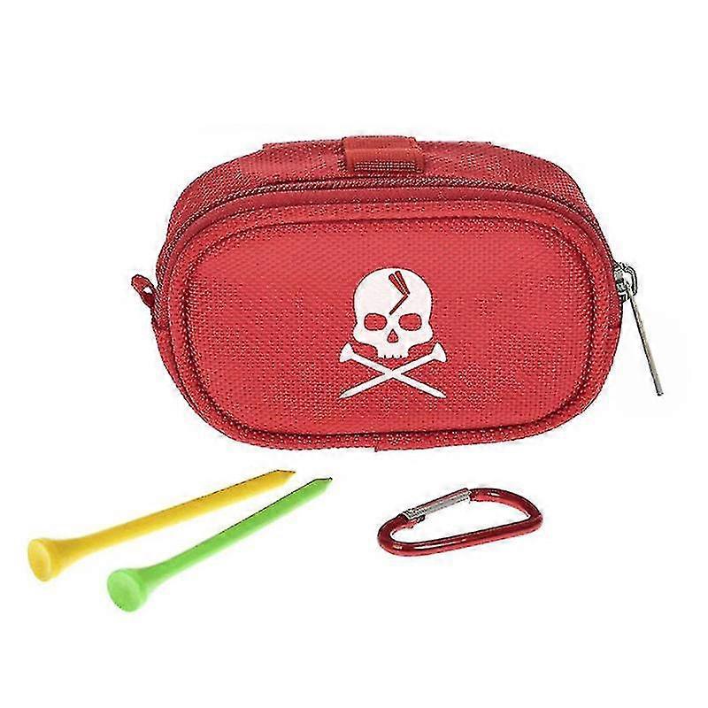 Yaju Mini Golf Ball Bag, Storage Pouch(1pcs, Red)