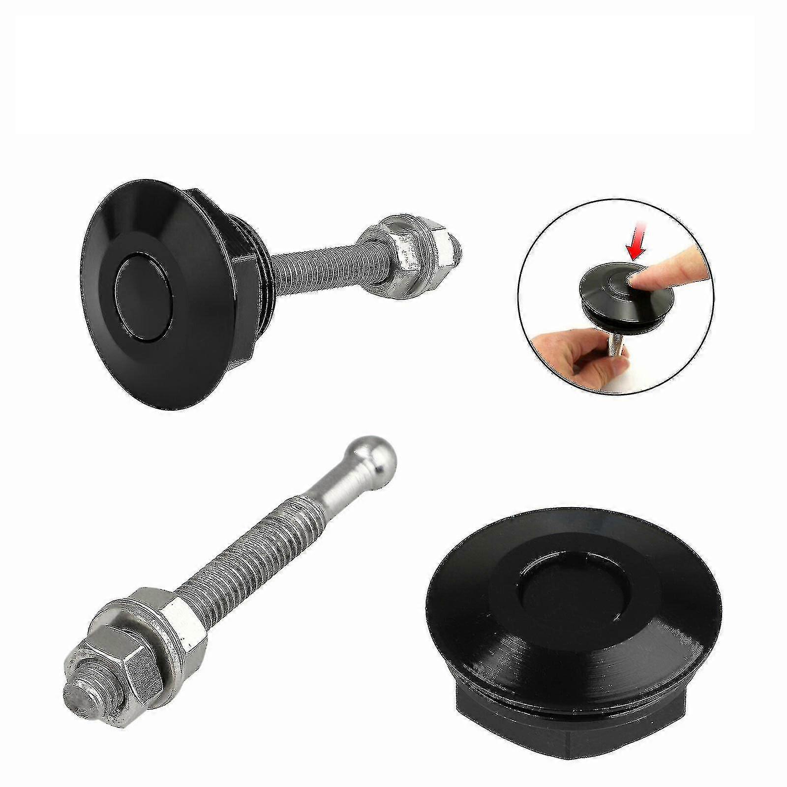 Push Button Quick Release Hood Bonnet Pins Lock Clip Car Bumper Latch ...