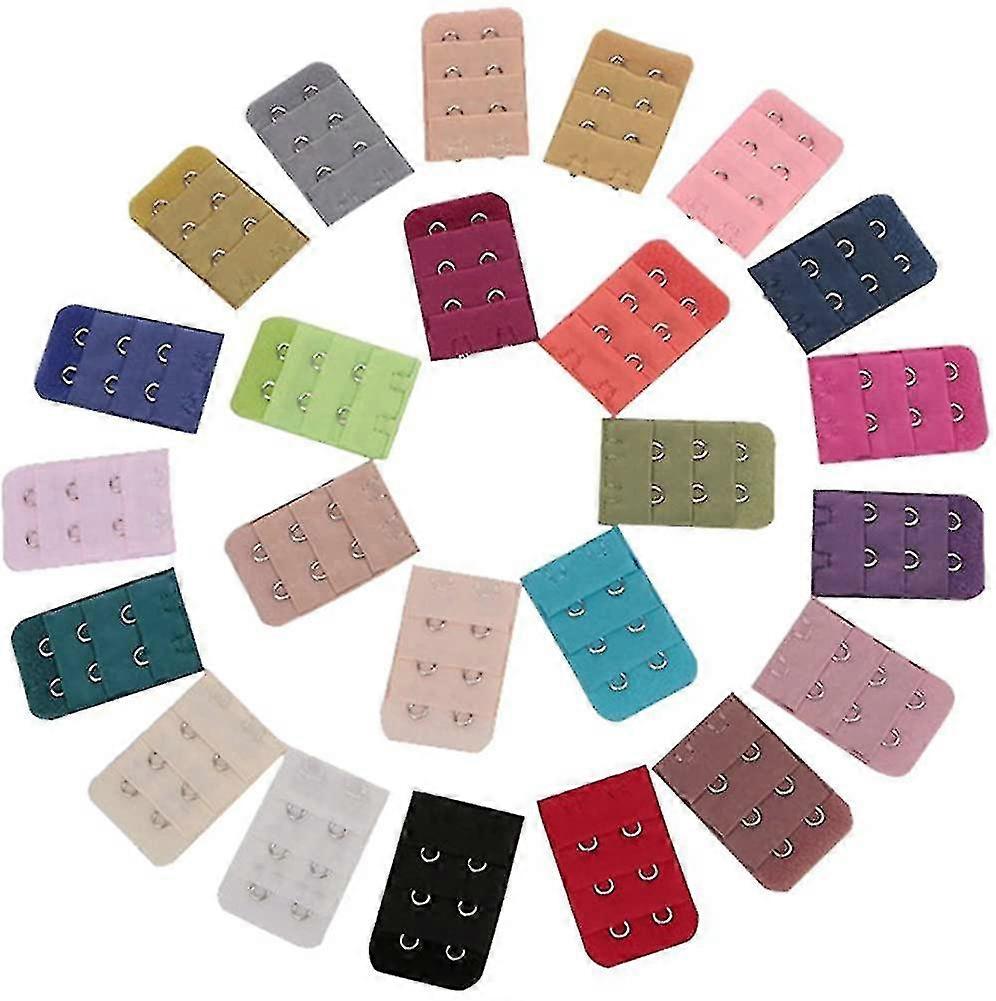 Women's Comfortable Bra Extender Elastic Bra Strap Extension 2 HookRandom Color