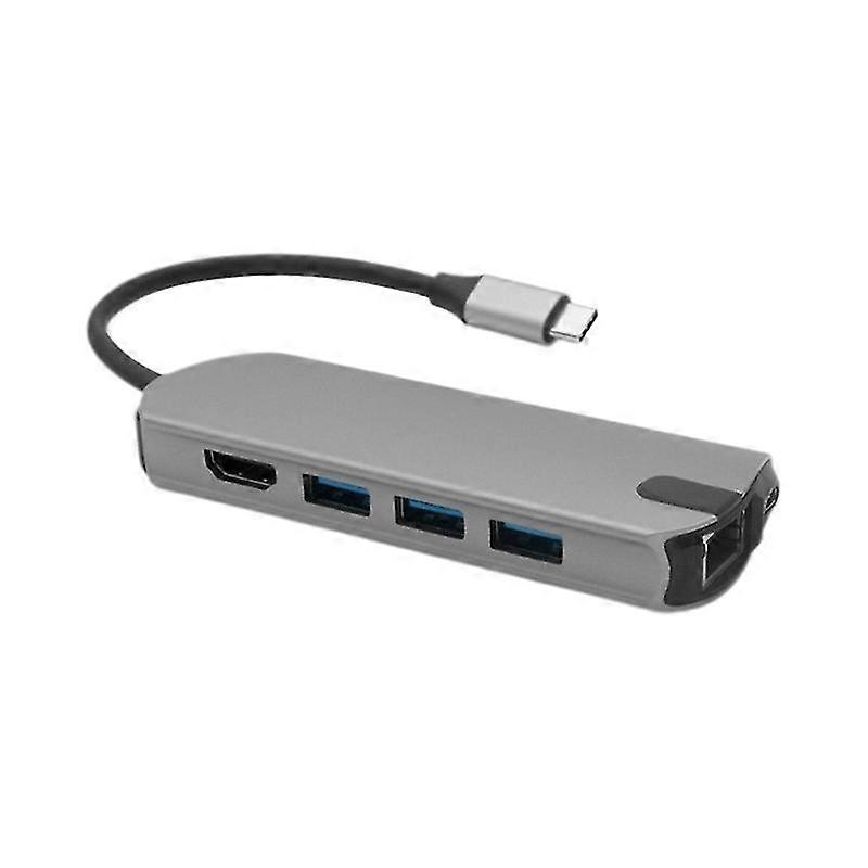 Usb Tipo C Docking Station 8 In1 Hub 3xusb Hdmi-compatibile Rj451000m per Macbook