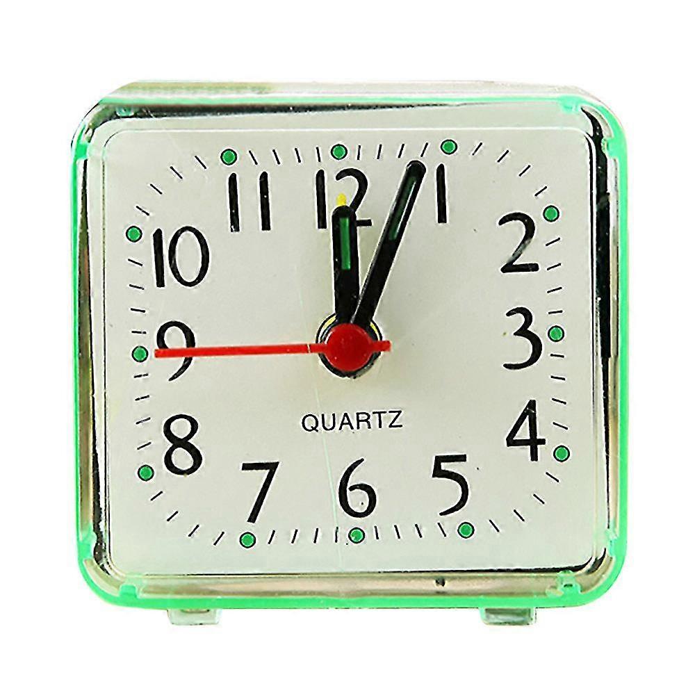 Square Small Bed Compact Travel Quartz Beep Alarm Clock Cute Portable