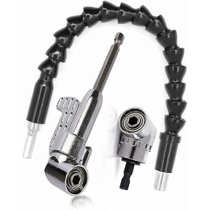 Right Angle Drill Bit and Flexible Angle Extension Kit, Right Angle Angled