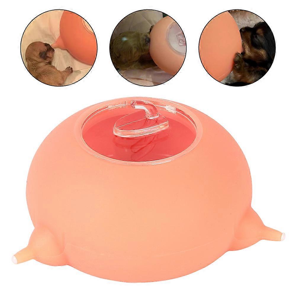 Bubble Milk Bowl Pet Θηλάζουσα Μπιμπερό Σιλικόνη τροφοδότη γάλακτος 3 θηλές 200ML Νεογέννητο Pet Feeder Κουτάβι Νοσηλευτικός Σταθμός