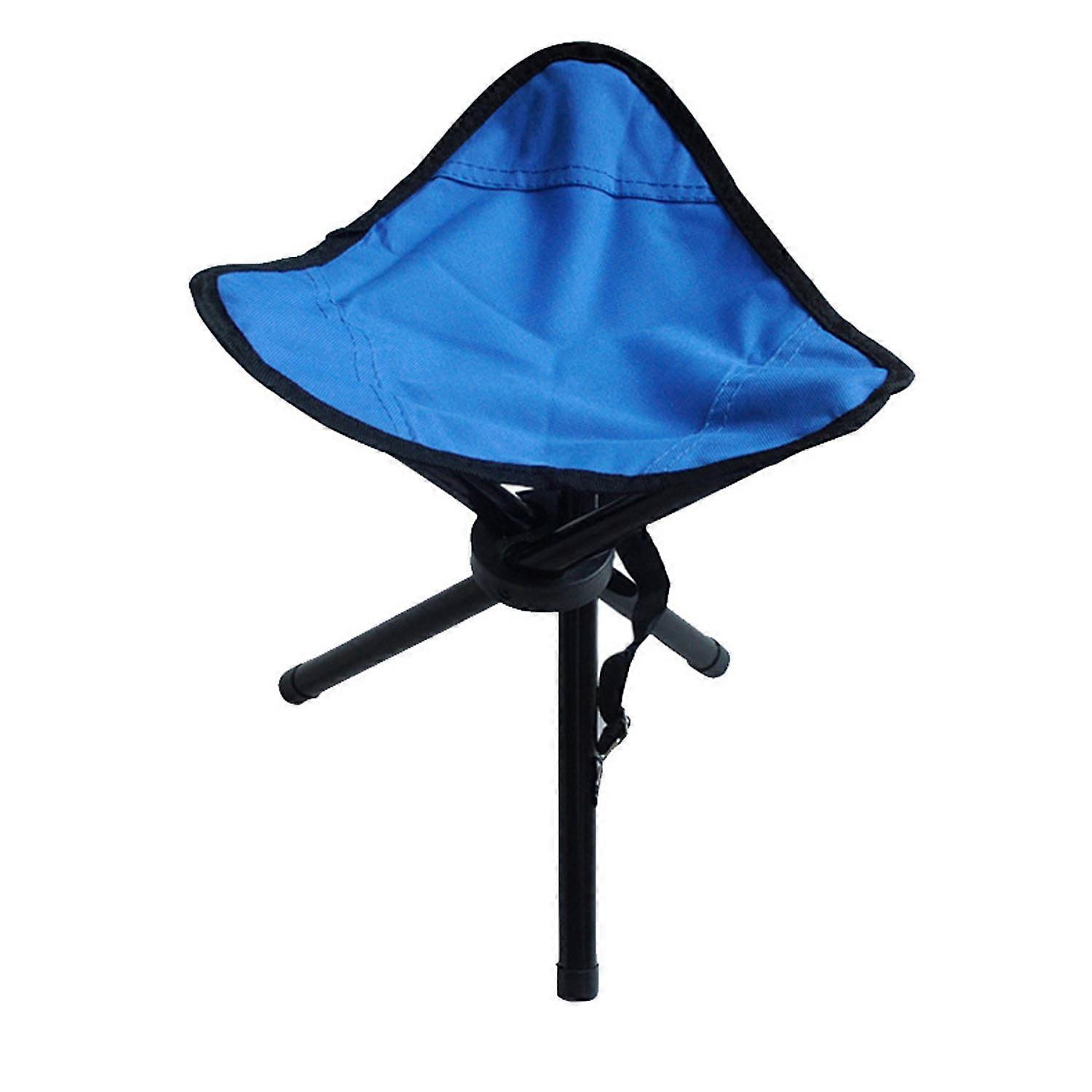 blue tripod camping stool fishing stool