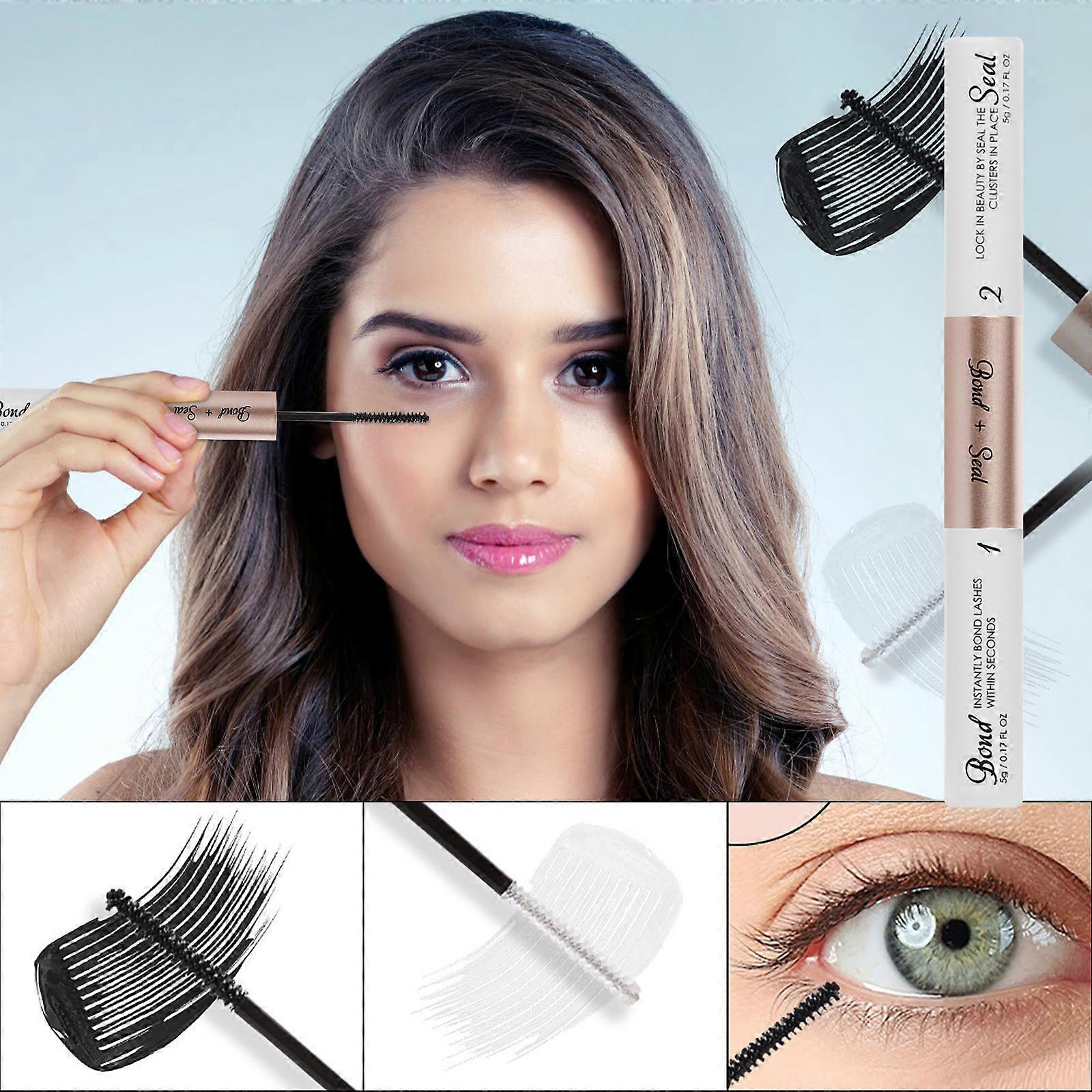 Double Tête Noir Faux Cils Colle Séchage Rapide Super Styling Costume Essuie-Cils