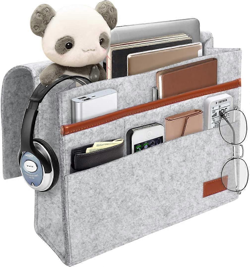 Bedside Caddy, Felt Bedside Storage Organizer Home Mattress Sofa Table Cabinet Bed Caddy Storage