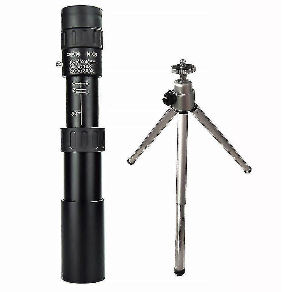 10-300x40 Zoom Monocular High Definition Telescope With Tripod Monocular Tool