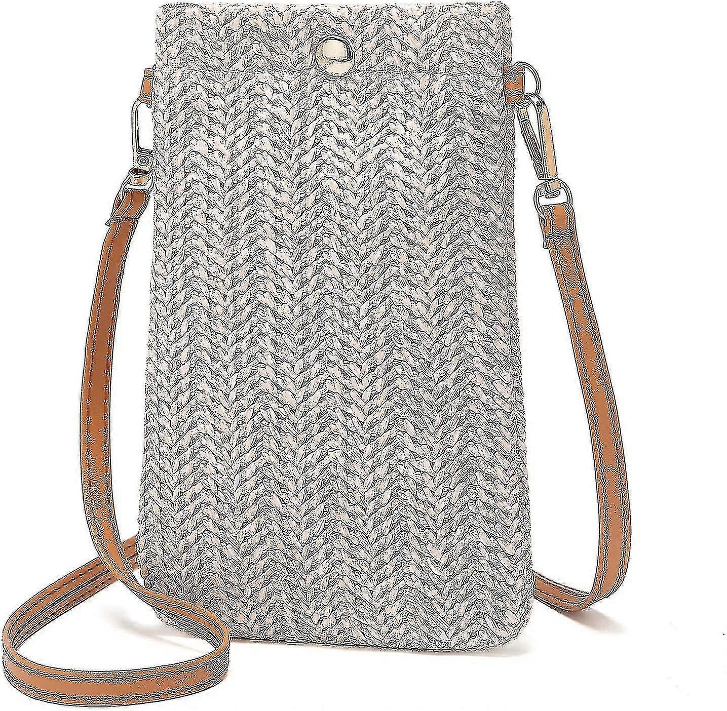 Straw Beach Ladies Straw Crossbody Bag