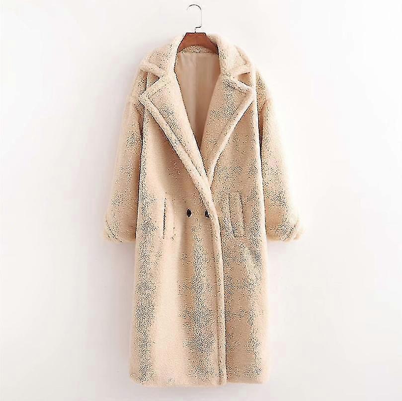 Teddy långärmad lång kappa