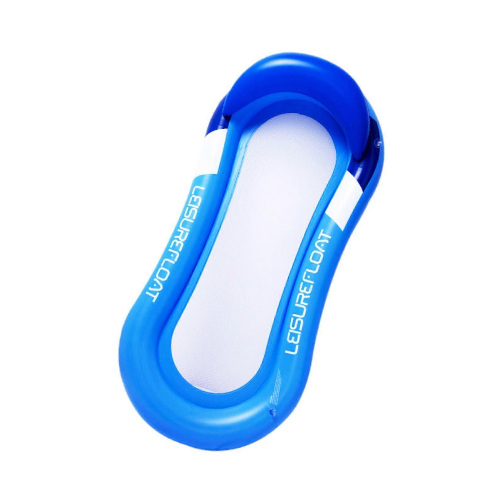 Inflatable Water Chair Easy to Store Inflatable Pool Hammock for Lake Adults Blue