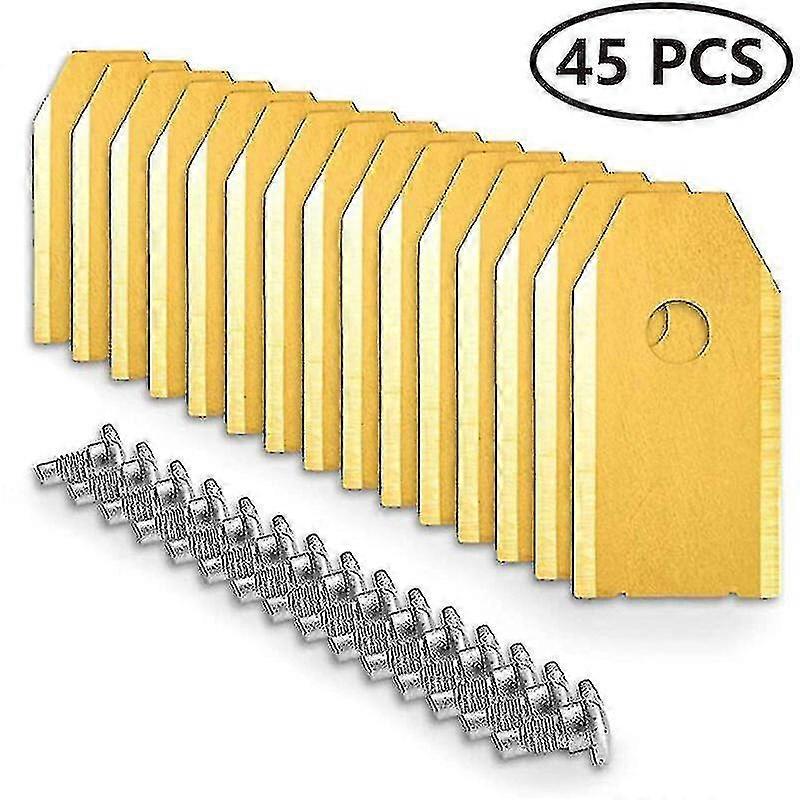 Replacement Robotic Mower Carbon Steel Blades For All Automower 30/45pcs Robotic - XC