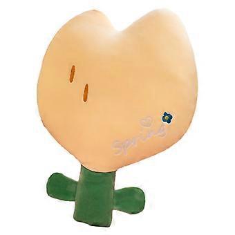 Little red flower pillow girls sleeping bed cushion doll plush toy cute tulip flower pillow