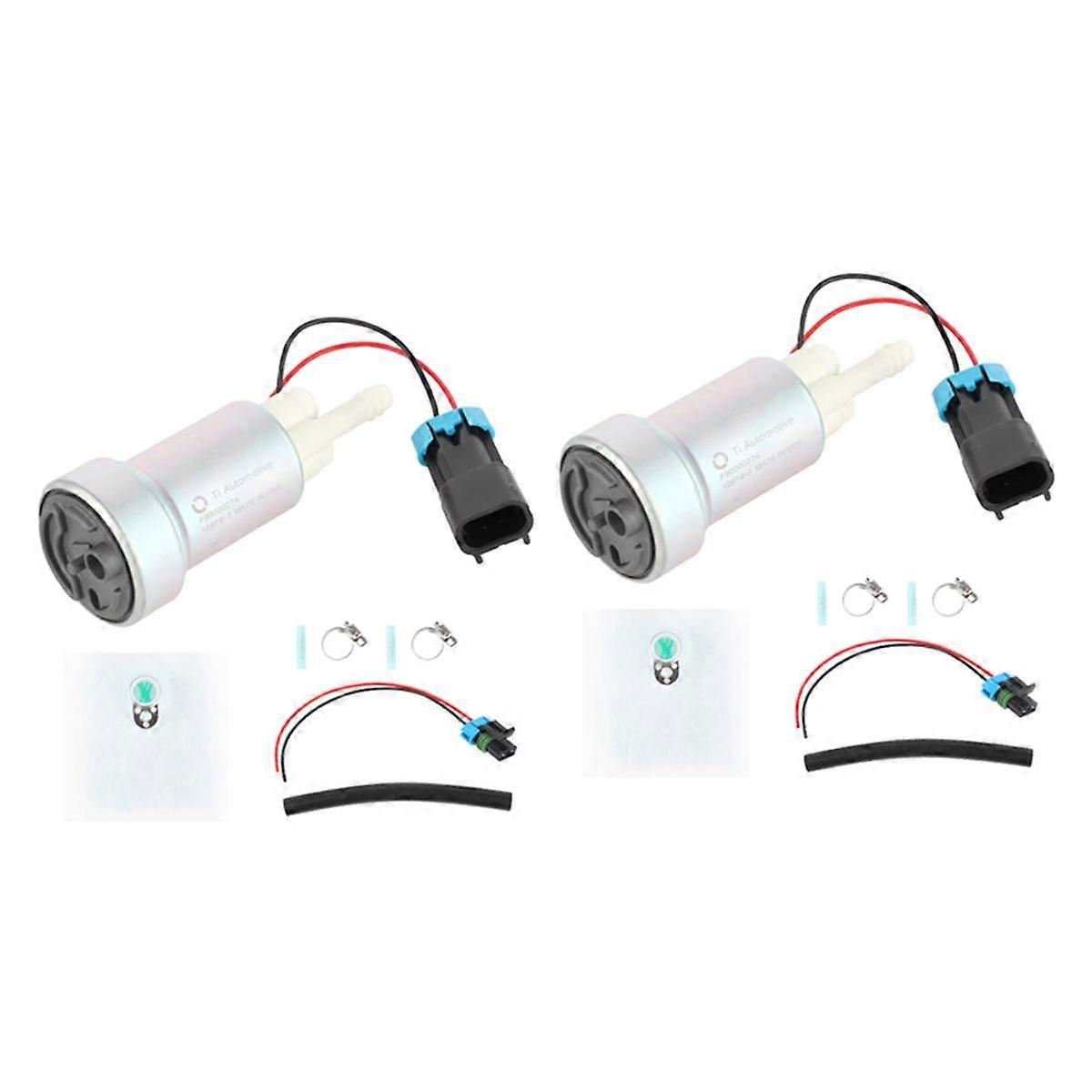 2 יחידות ערכת משאבת דלק 12V 450LPH עבור רייסינג אקורד CRx F90000274
