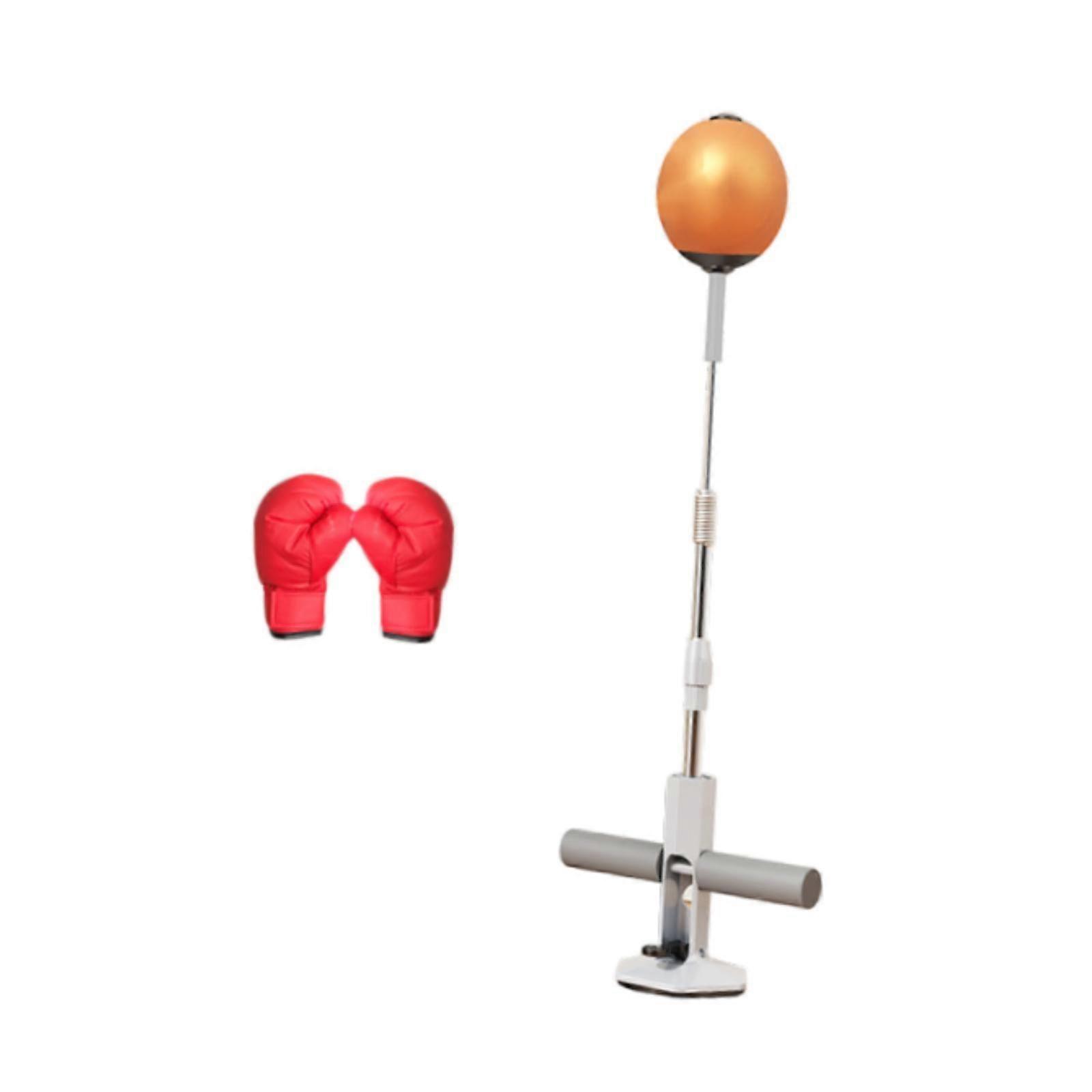 כדור תגובת אגרוף רצפה עומד אגרוף אגרוף שק לאימון חדר כושר ביתי עם כפפות