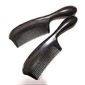 (2 Pack) - 8 inch Styling Essentials Round Handle Comb 2 Pieces Wide Tooth Detangling Hair Comb Detangling Hair Comb Hair Styling Comb Set,  Anti Stat