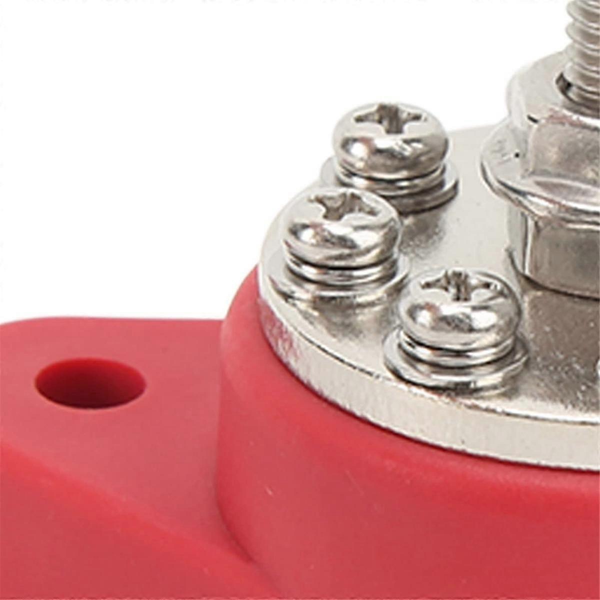 M8 Power Distribution Terminal Block with 16 Terminal Flame Retardant Stable Performance Bus Bar Block