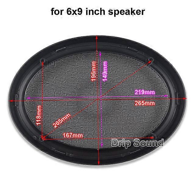 For 4"/5"/6"/6.5"/6"x9" Inch Car Audio Speaker Conversion Net Cover Decorative Circle Metal Mesh Grille