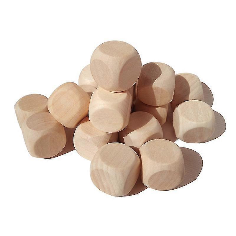 20 Pieces Diy Blank Plain Dice With 6-sided Bs20 Mm