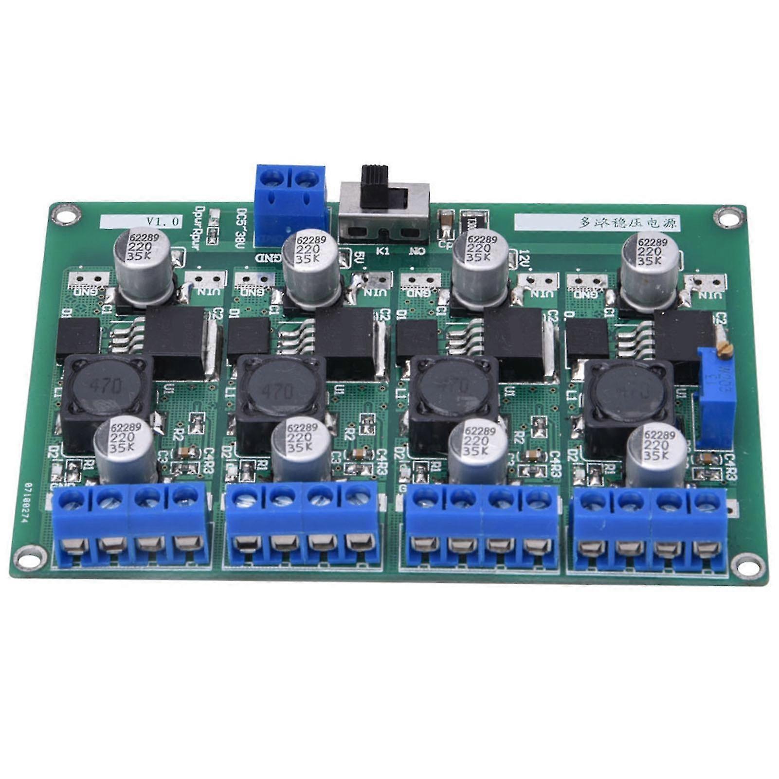 Adjustable Power Supply Converter Module - 4 Independent Channels (3.3V5V12V)
