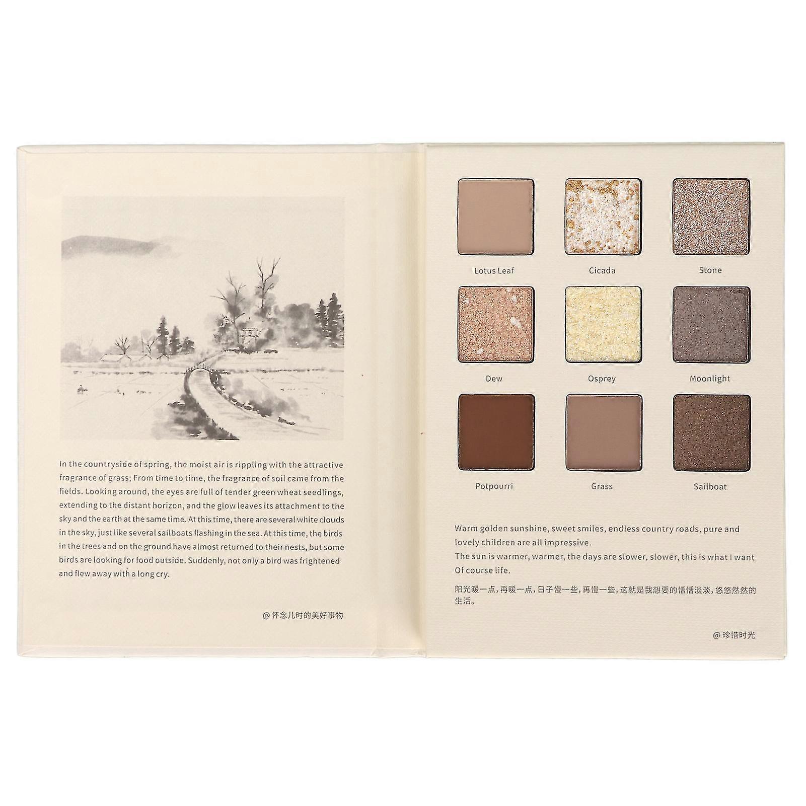 9 Color Eyeshadow Palette - Highly Pigmented, Matte and Metallic Blendable Makeup