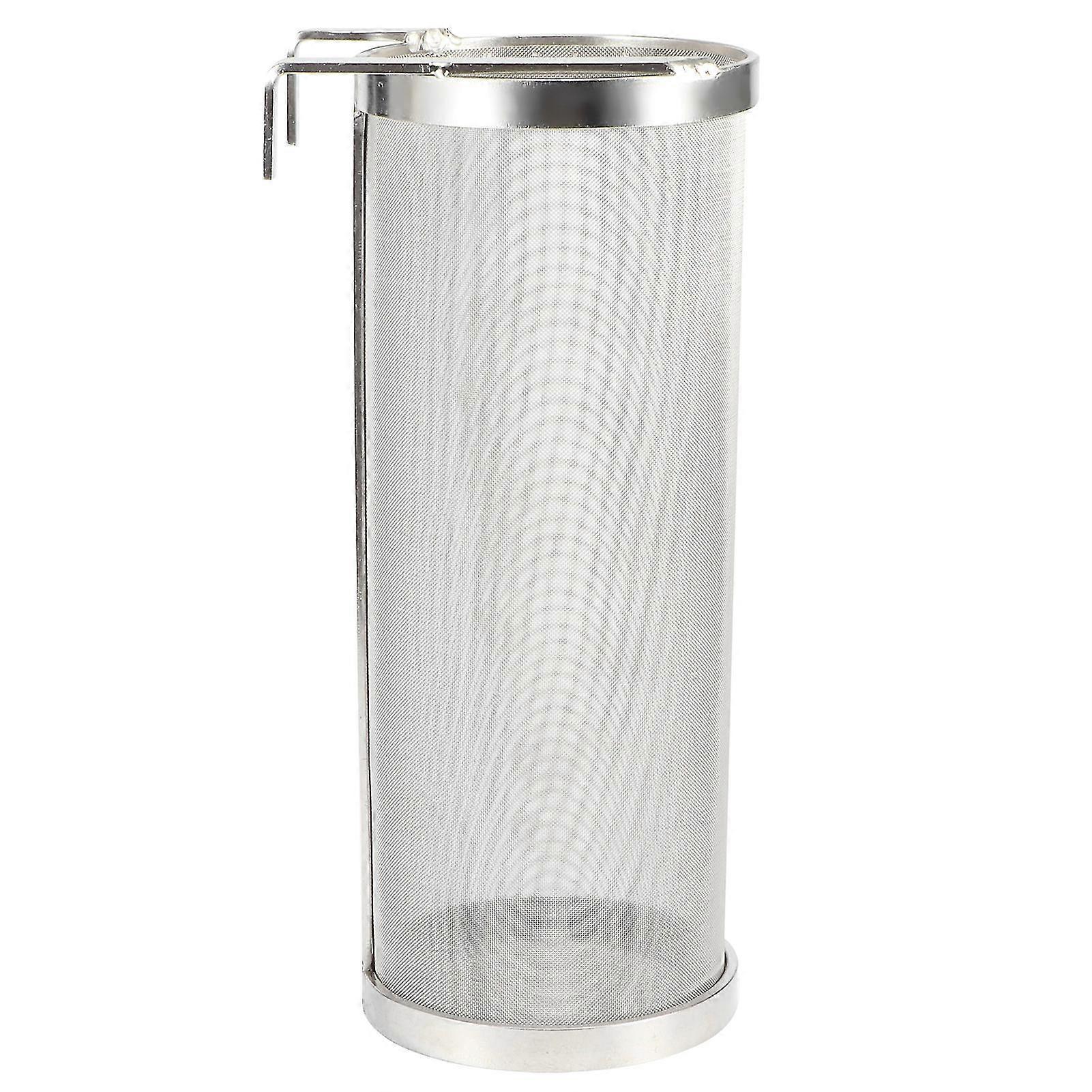 304 Stainless Steel Home Beer Brewing Mesh Filter Strainer - 100 x 250 with Hook