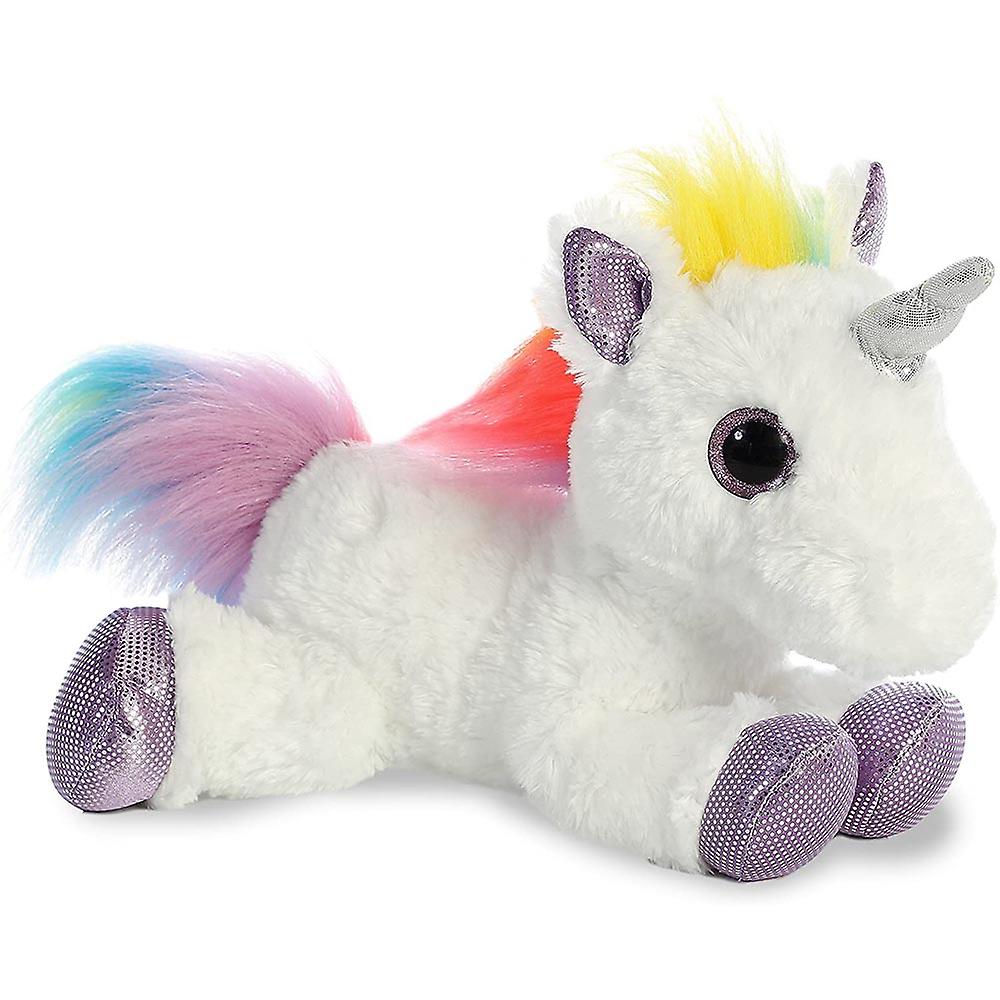 Aurora World Rainbow Unicorn Flopsie, 12"