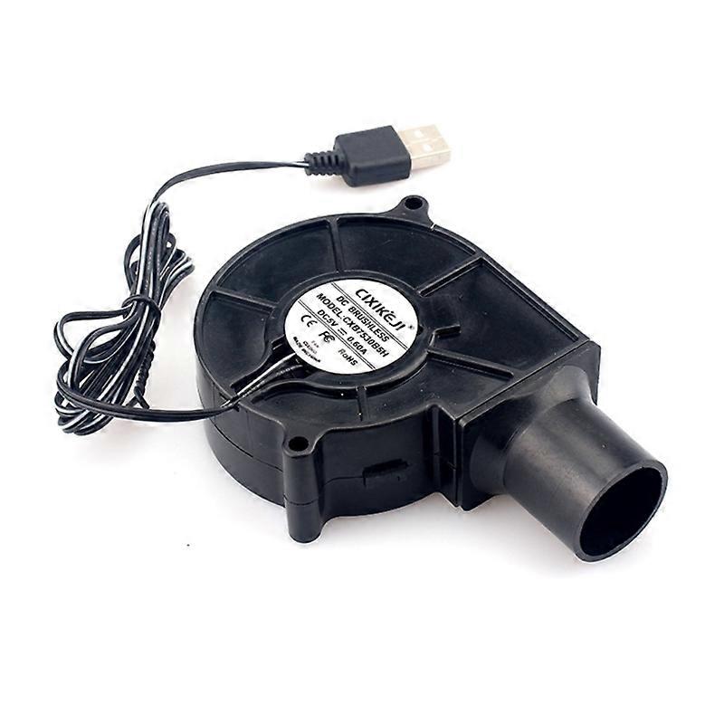 7cm 7530 5V Small Blower with One Speed Power Controller for Outdoor BBQ