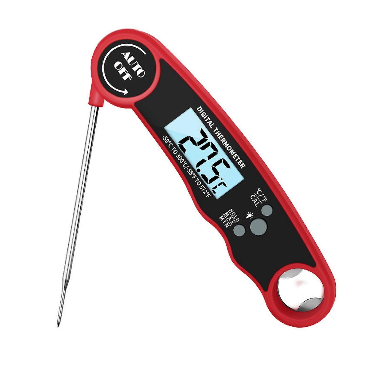 Digital Electronic Food Meat Thermometer LED Kitchen Cooking BBQ Grill Foldable