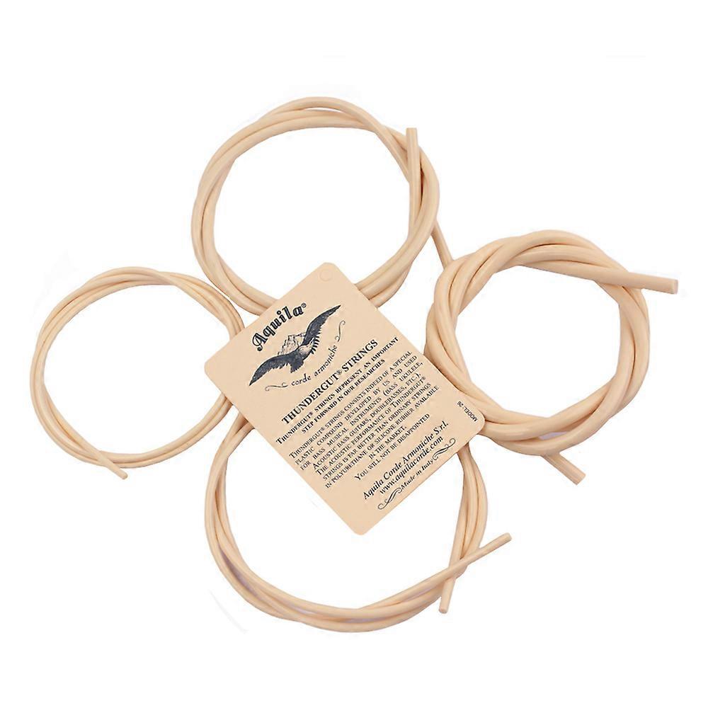 Ukulele Bass Ubass Strings Rubber Mateial, 4pcs/ Set