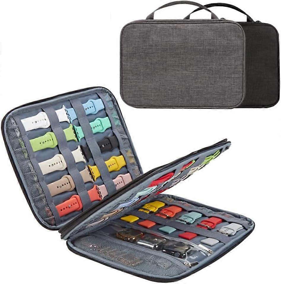 With storage bag, grey watch bag with storage box