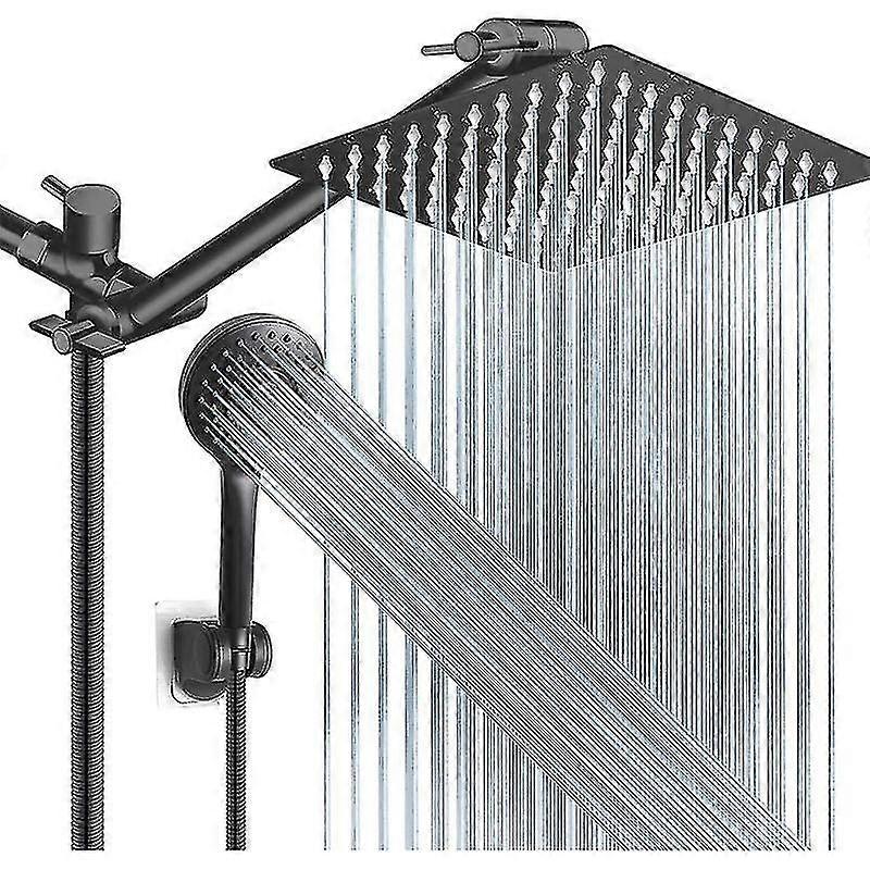 High Pressure Shower Head With Angle/height Adjustable Extension Arm
