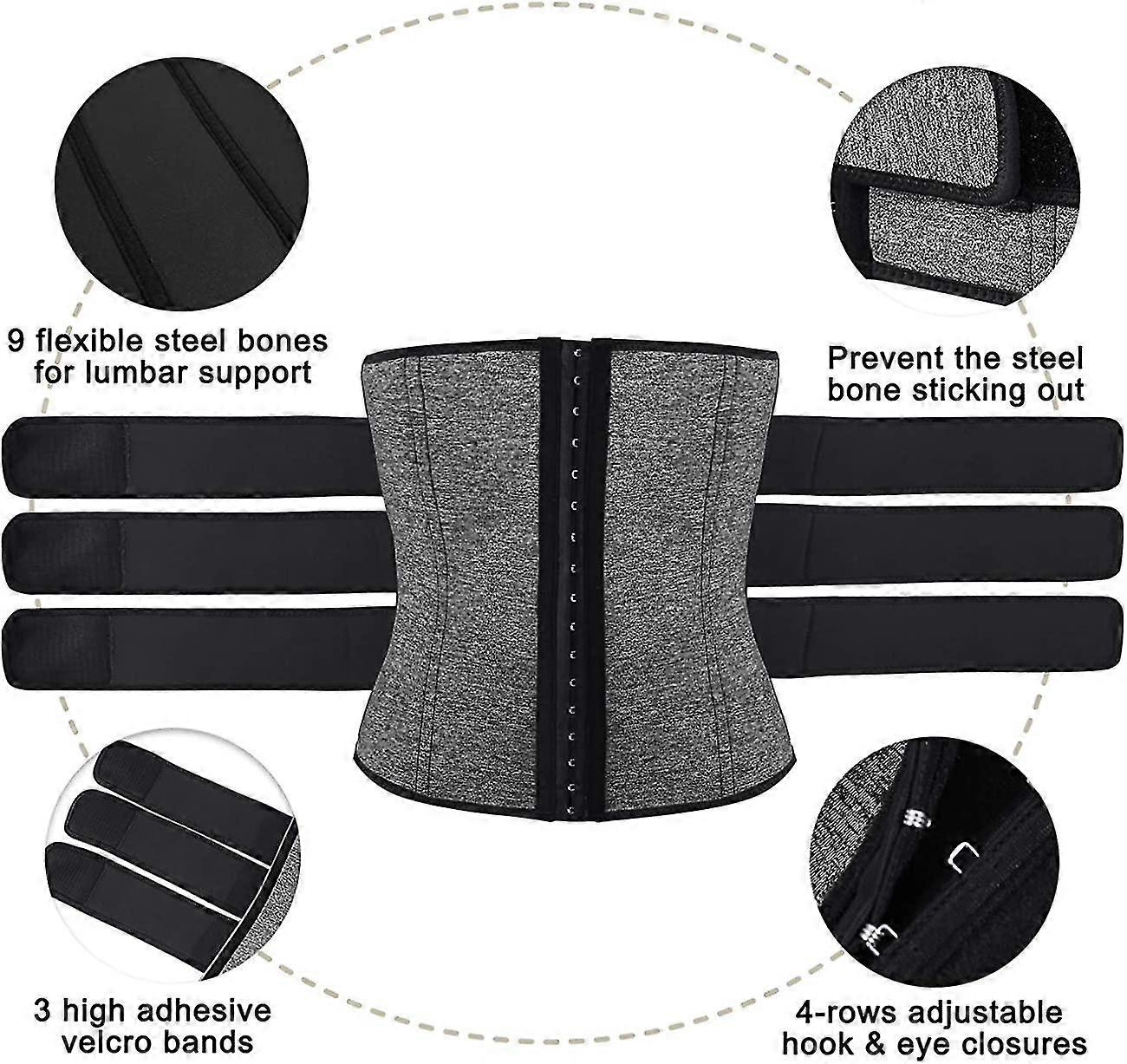 thumbnail image 2 of Men's Neoprene Waist Trimmer Belt - Sauna Hot Sweat Band For Slimming & Body Shaping 2 of 11
