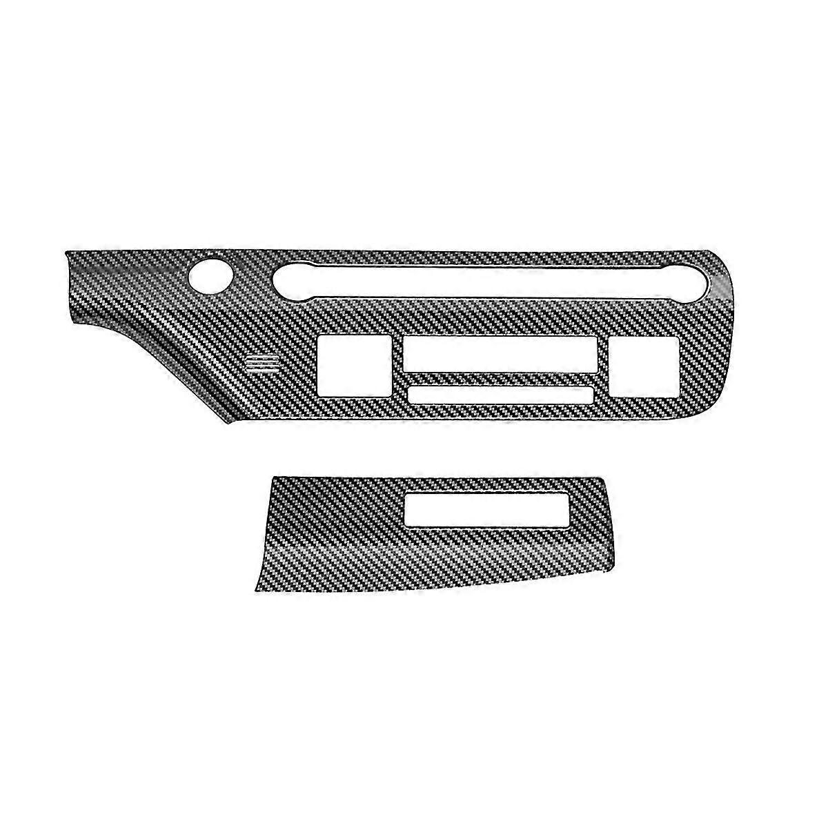 Car Central Control Trim Panel Frame for 2024+ Car Multi-Function Button Trim Panel Carbon Fiber Pa